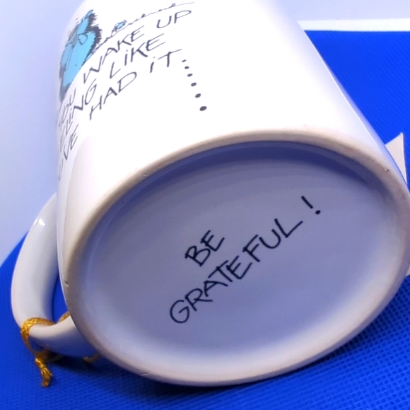 Mug "If You Wake Up Feeling Like You've Had It... Be Grateful" 12 oz Mug No.8303 - Picture 7 of 12